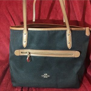 Beautiful Coach Black and Brown purse